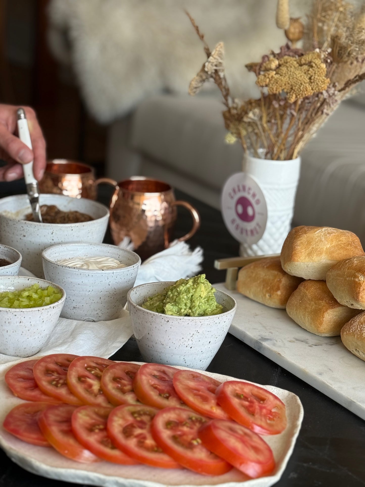 Sándwiches de Mechada