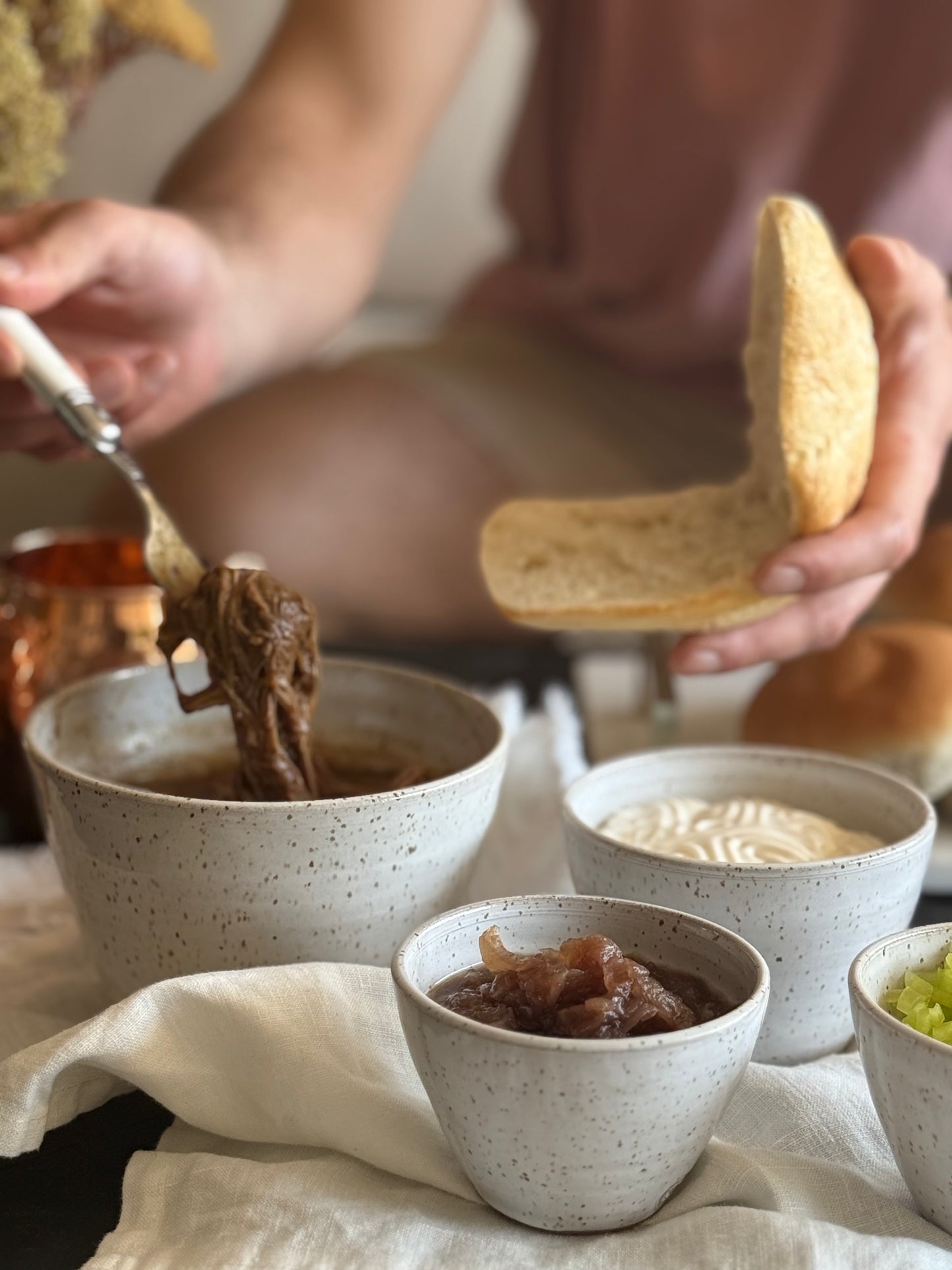 Sándwiches de Mechada